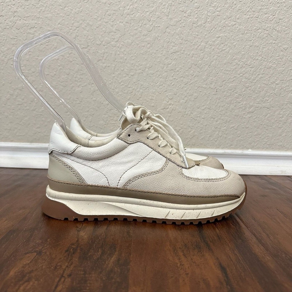 MADEWELL Womens Kickoff Trainer Sneakers in Antique Cream Multi